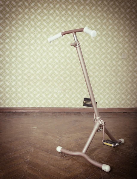 Retro exercise bicycle — Stock fotografie