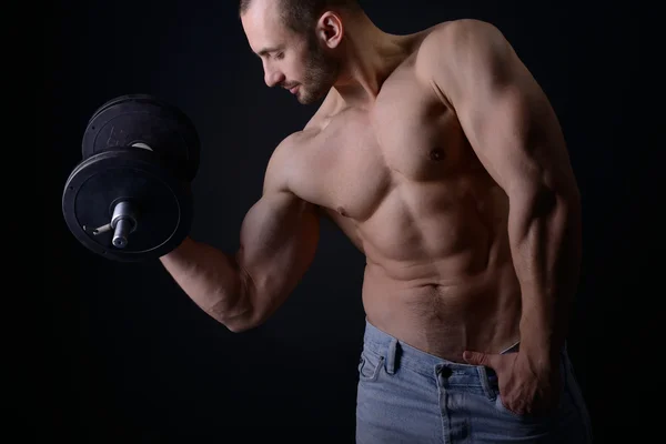 Strong man with perfect body — Stock Photo, Image