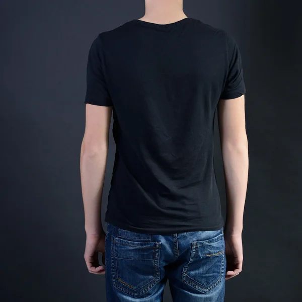 Homem de camisa preta — Fotografia de Stock