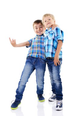 mutlu küçük moda çocuklar