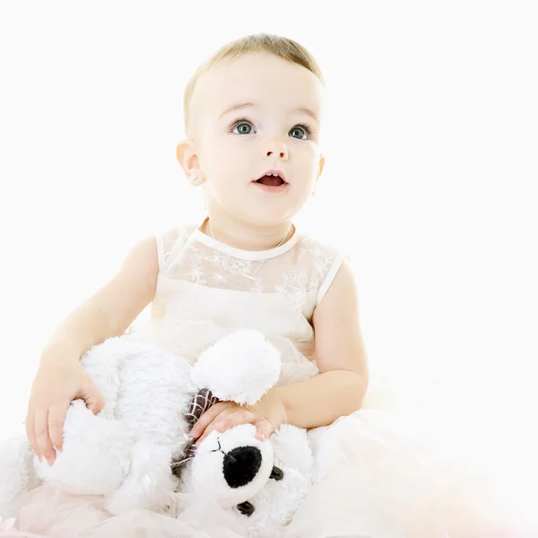 Portrait of cute little girl — Stock Photo, Image