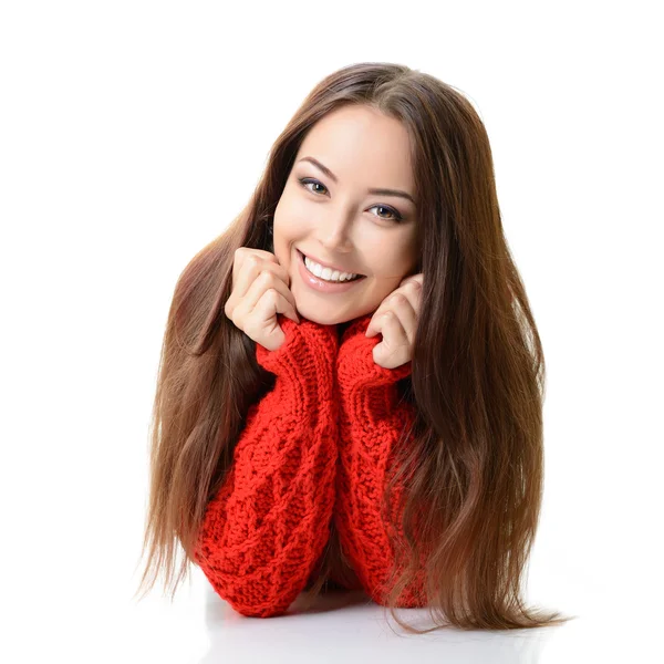 Frau mit gesundem Gesicht — Stockfoto