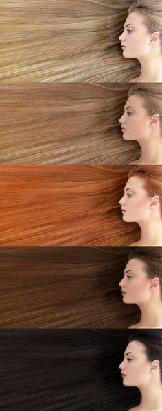 Mulher bonita com cabelo comprido — Fotografia de Stock