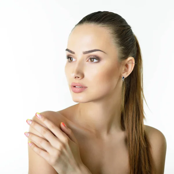 Retrato de mujer hermosa — Foto de Stock