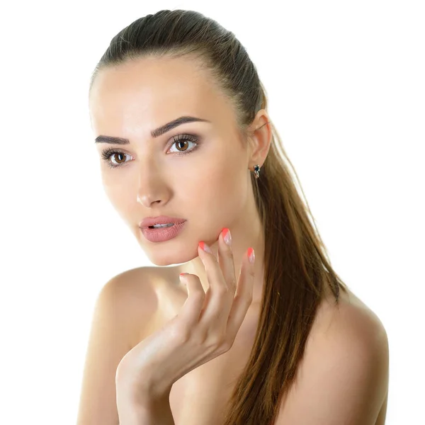 Retrato de mujer hermosa — Foto de Stock