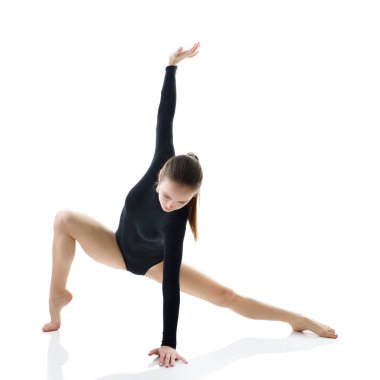 stüdyoda dans neşeli kız