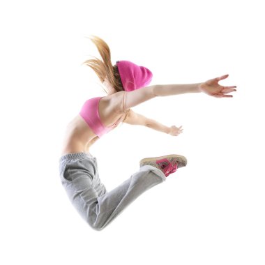 Çekici kız hip-hop dansçısı 