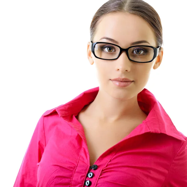 Mujer de negocios en gafas — Foto de Stock