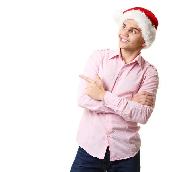 Cheerful christmas man — Stock Photo, Image