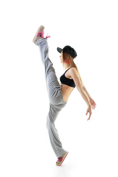 Attraente ragazza ballerina hip-hop — Foto Stock