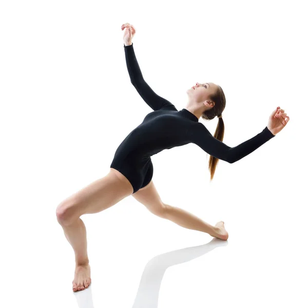 Girl dancing in studio — Stock Photo, Image