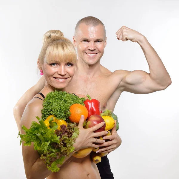 Atlético hombre y mujer — Foto de Stock