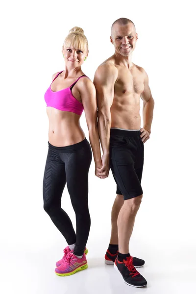 Fitness uomo e donna — Foto Stock