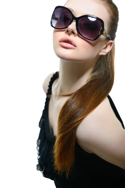Mulher bonita em óculos de sol — Fotografia de Stock