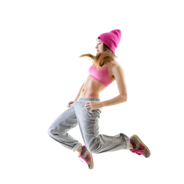 Дівчина-підліток хіп-хоп танцівниця — стокове фото