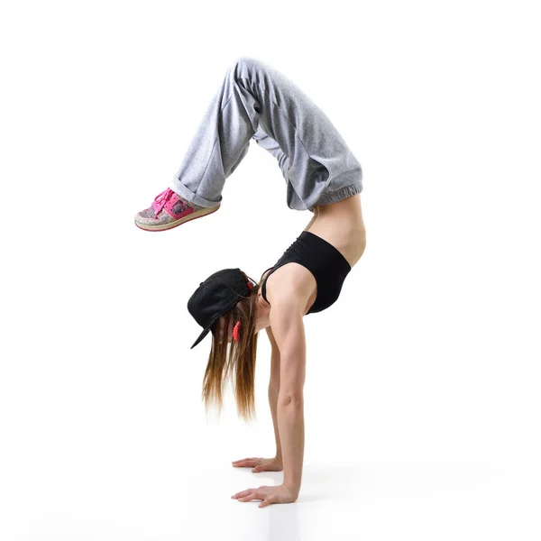 Girl hip-hop dancer — Stock Photo, Image