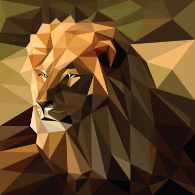 Elle çizilmiş aslan