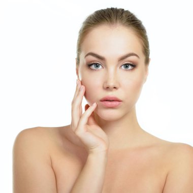 Genç çekici kadın.