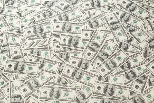 Amerikan yüz dolarlık banknotlar — Stok fotoğraf