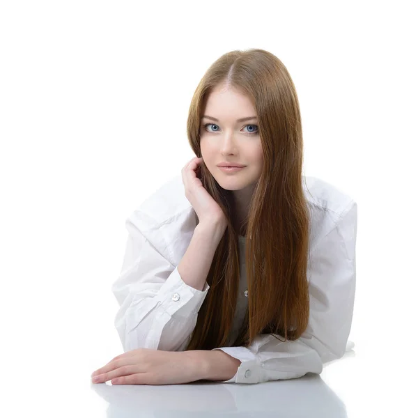 Retrato de menina bonita — Fotografia de Stock