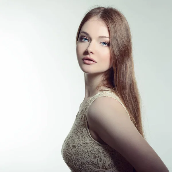 Beautiful blue eyed girl — Stock Photo, Image