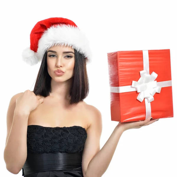 Hermosa mujer de Navidad — Foto de Stock