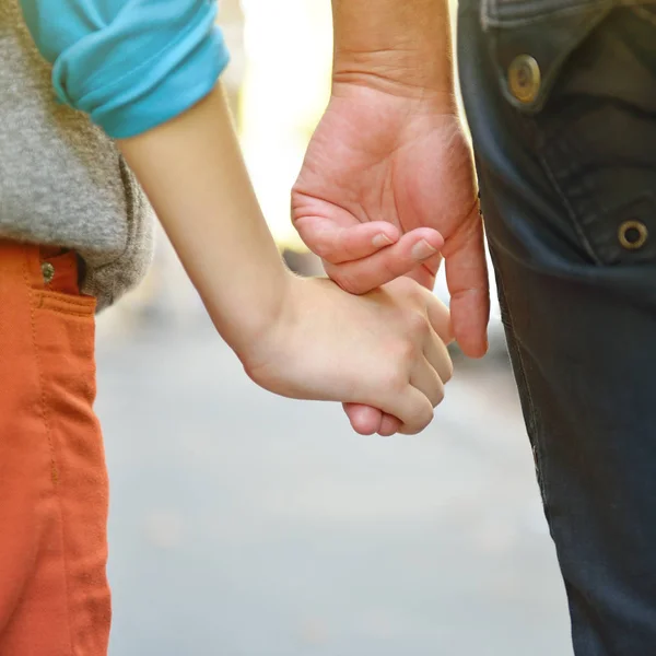 Father and child hands — Stock Photo, Image