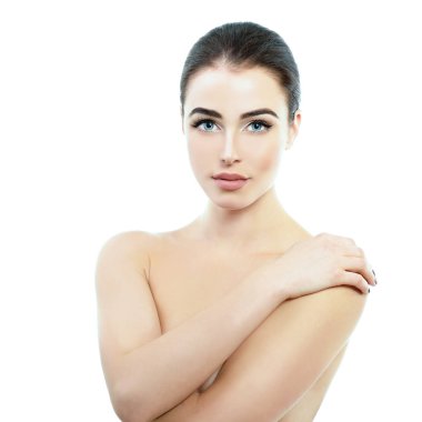 kadın stüdyoda poz