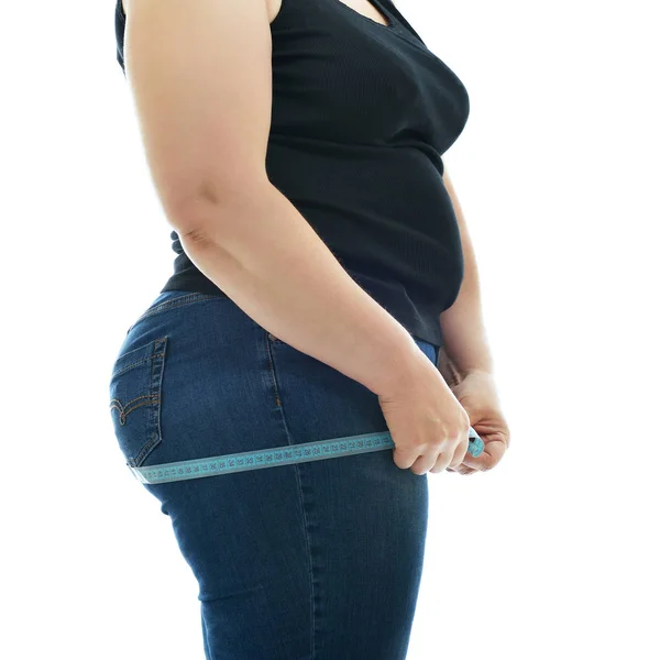 Duża nadwaga Kobieta — Zdjęcie stockowe