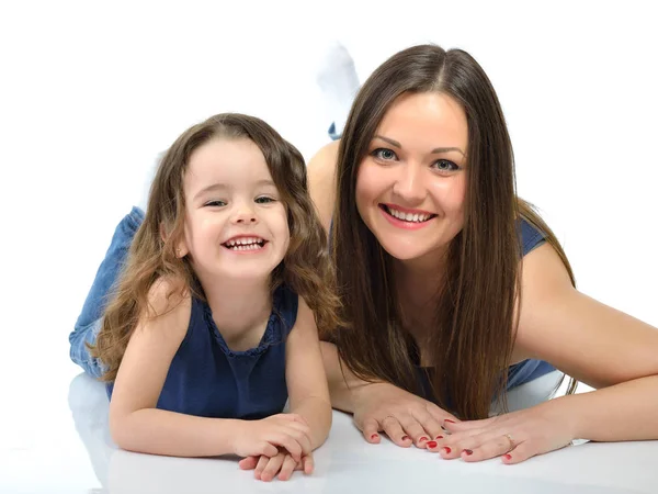 Petite fille avec mère — Photo