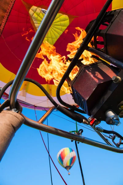 stock image View from balloons basket