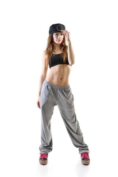 Girl hip-hop dancer — Stock Photo, Image