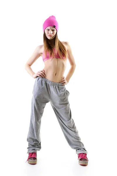 Attraktiva flicka Rap dansare — Stockfoto