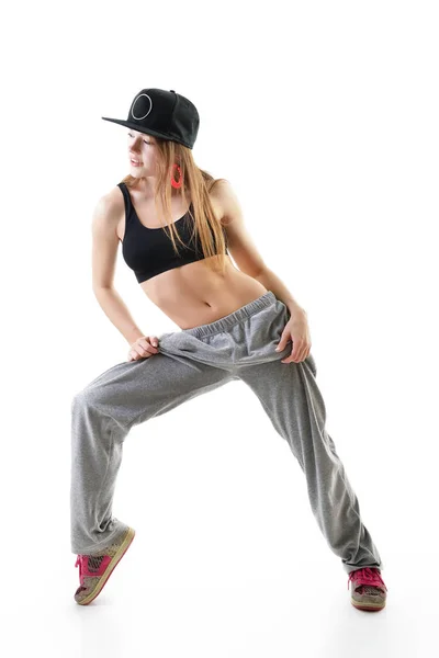 Tini lány hip-hop táncos — Stock Fotó