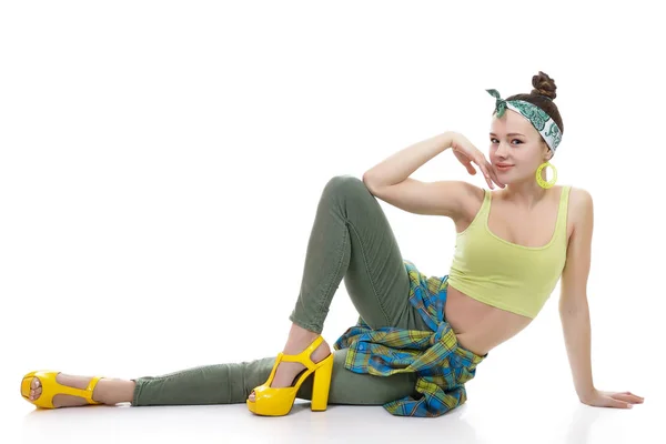 Teen girl dancer — Stock Photo, Image