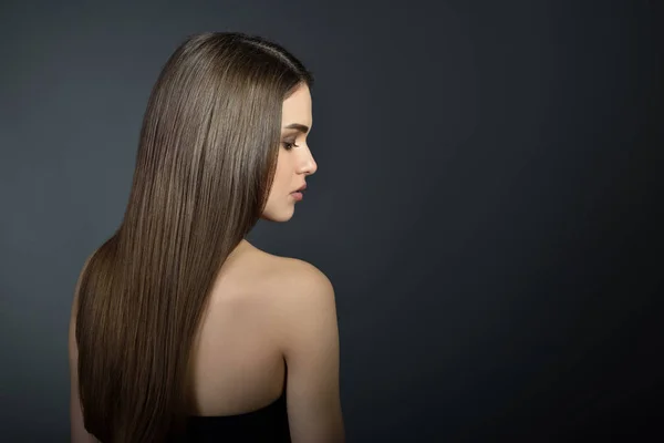 Женщина с длинными волосами Стоковая Картинка