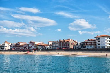 Saint-Jean-de-Luz, Fransa manzara. Luxure Fren, panoramik