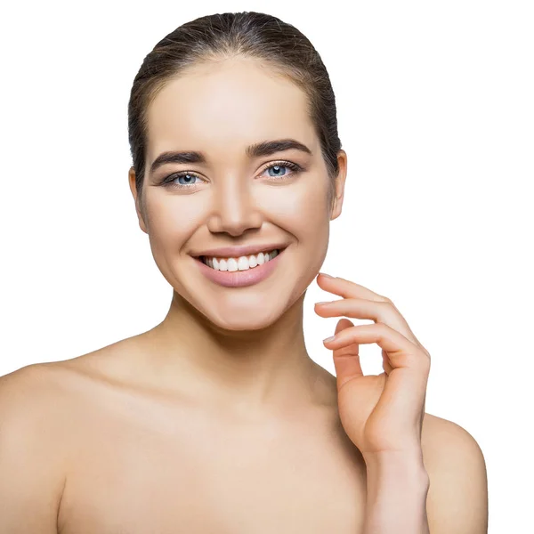 Menina com sorriso perfeito. Retrato feminino de beleza. Jovens lindos — Fotografia de Stock