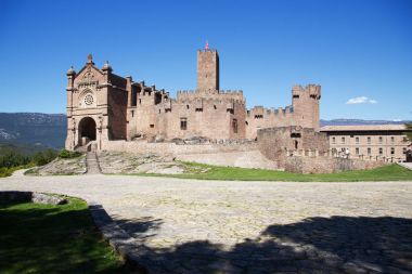 Eski İspanyol castle Javier, Navarre, İspanya. Kültür ve Tarih