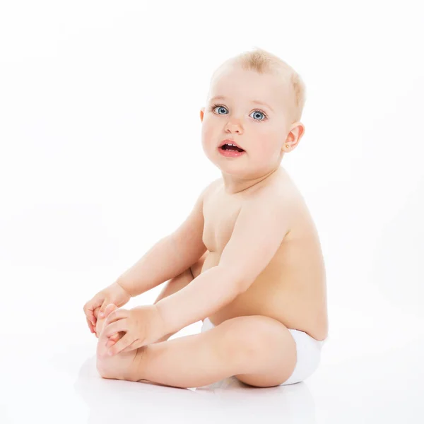 Adorable kid, portret na całej długości. Portret pięknej trochę — Zdjęcie stockowe