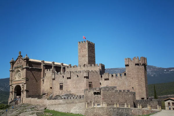 Antigo castelo espanhol Javier, Navarra, Espanha. Cultural e hist — Fotografia de Stock