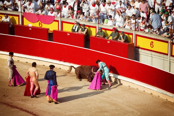 Corrida. Corrida a Pamplona, Navarra, Spagna, 10 luglio 20 — Foto Stock