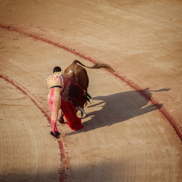 Corrida. Corrida a Pamplona, Navarra, Spagna, 10 luglio 20 — Foto Stock