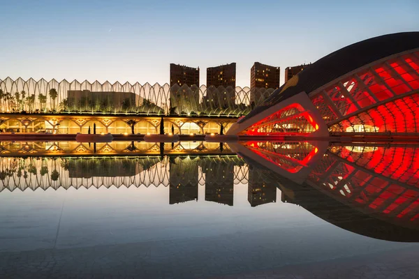 Moderne Architektur Valencia Spanien Schöne Architektonische Struktur Über Dem Himmel — Stockfoto