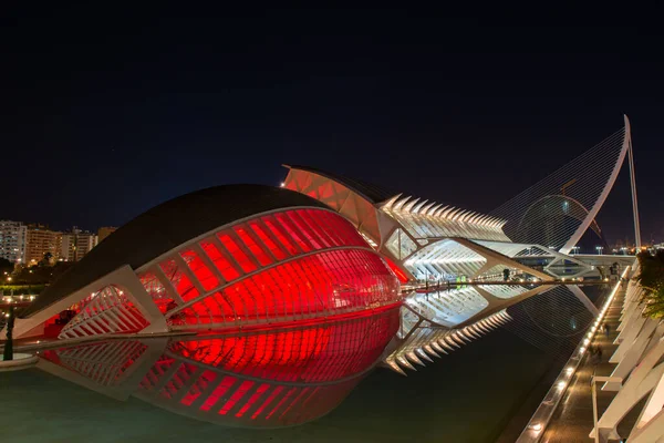 Moderne Architektur Valencia Spanien Schöne Architektonische Struktur Über Dem Himmel — Stockfoto