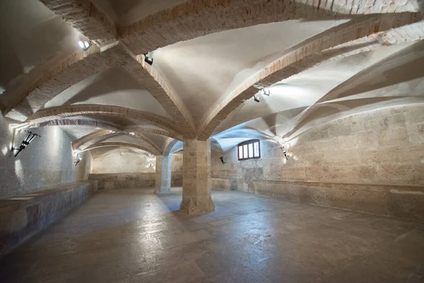 Forntida Börs Valencia Spanien Inredning Antika Byggnaden Sidenutbyte Inomhus — Stockfoto