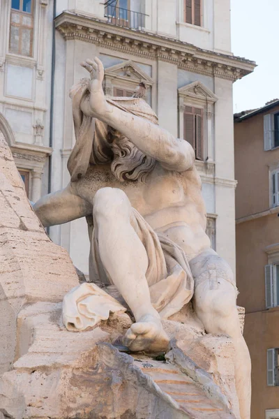 Piazza Navona Řím Itálie Evropa Starověký Římský Stadion Navonské Náměstí — Stock fotografie