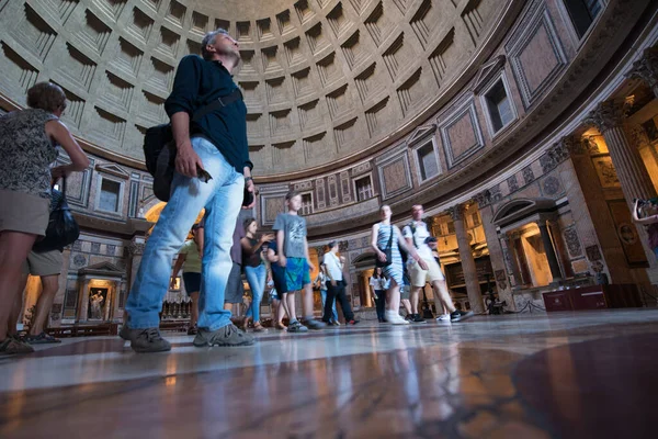 Внутри Пантеона Рим Италия Величественный Пантеон Июля 2017 — стоковое фото