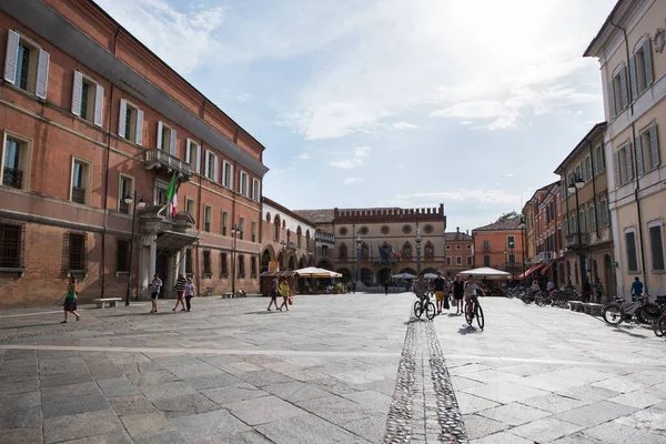 Centralny Plac Rawennie Włochy Europa — Zdjęcie stockowe