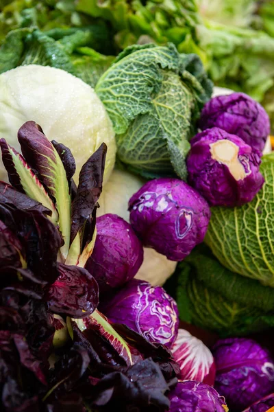 Mercado Verduras Italia Alimento Agrícola Productos Ecológicos Frescos — Foto de Stock